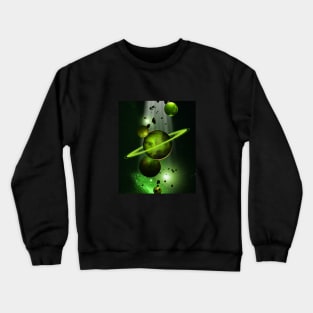 A view From Space Green Crewneck Sweatshirt